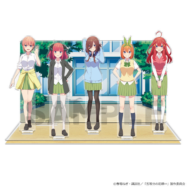 『五等分の花嫁∽』アクリルジオラマ（C）春場ねぎ・講談社／「五等分の花嫁∽」製作委員会