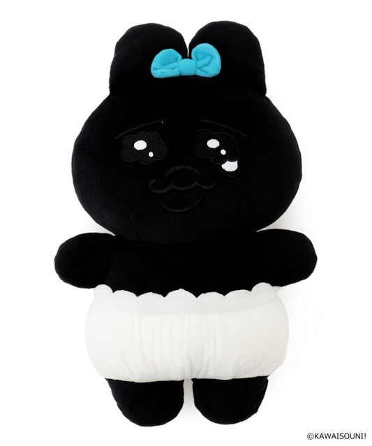 おぱんちゅうさぎ × ZOZOTOWN　ぬいぐるみ（BLACK）：4,400円（税込）（C）KAWAISOUNI!