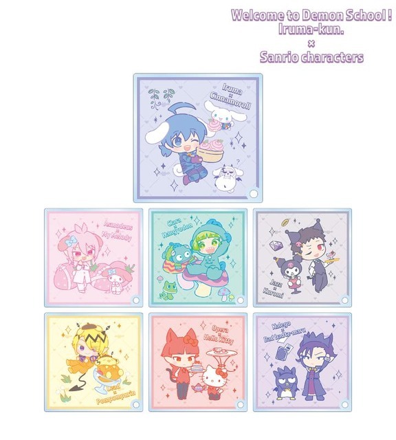 『魔入りました！入間くん×サンリオキャラクターズ』トレーディングアクリルスタンドパネル（C）2023 SANRIO CO., LTD. APPR.NO.L643831（C）西修（秋田書店)／NHK・NEP