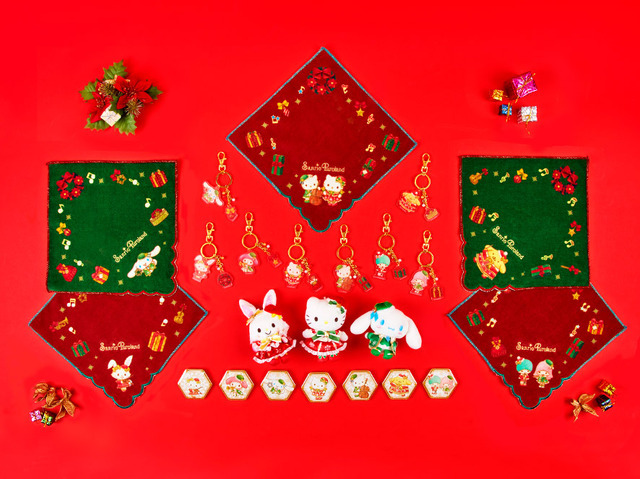 「Puroland Christmas」グッズ(集合)（C）2023 SANRIO CO., LTD. TOKYO, JAPAN 著作 株式会社サンリオ