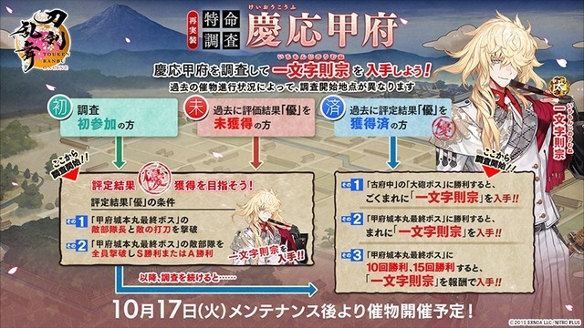 『刀剣乱舞』特命調査 慶応甲府_予告（C）2015 EXNOA LLC／NITORO PLUS