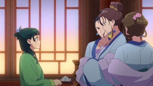 『薬屋のひとりごと』第4話「恫喝」先行場面カット（C）日向夏・イマジカインフォス／「薬屋のひとりごと」製作委員会