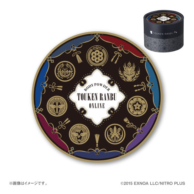 「『刀剣乱舞ONLINE』お手入れボディパウダー2弾」Aセット 4,620円（税込／送料・手数料別途）（C）2015 EXNOA LLC/NITRO PLUS