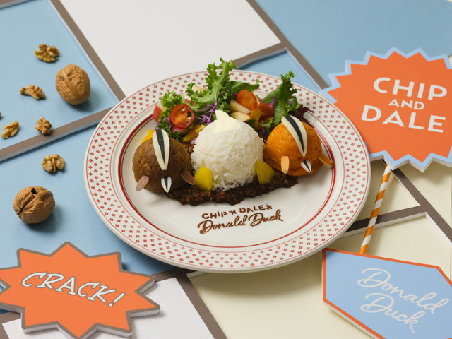 「チップとデール＆ドナルドダック」OH MY CAFE　本当は仲良し？かくれんぼキーマカレー（C）Disney