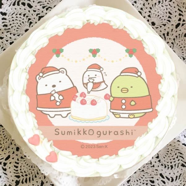 『すみっコぐらし』クリスマスプリケーキ(C)2023 San-Ｘ Co., Ltd. All Rights Reserved.