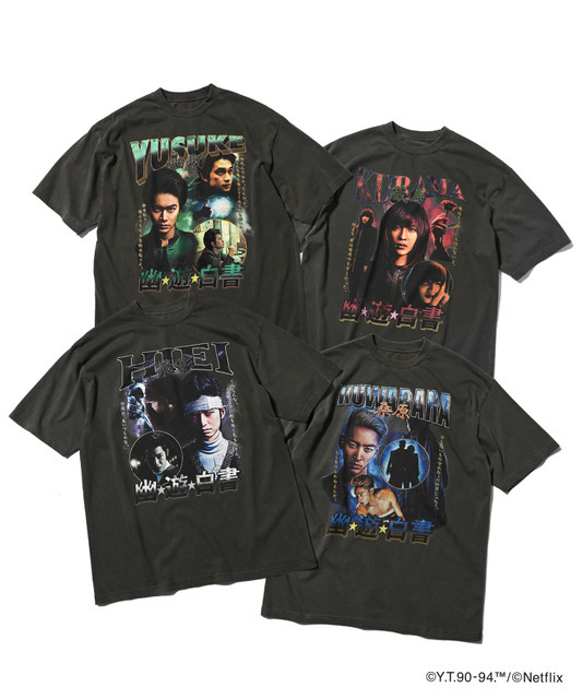 Netflixシリーズ「幽☆遊☆白書」 × ZOZOTOWN Tシャツ（4種展開）：5,720円（税込）