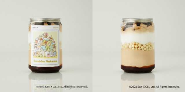 「すみっコぐらし」×「Cake.jp」「すみっこなかまケーキ缶（チョコレート味）」1,000円（税込）（C）2023 San-X Co., Ltd. All Rights  Reserved.