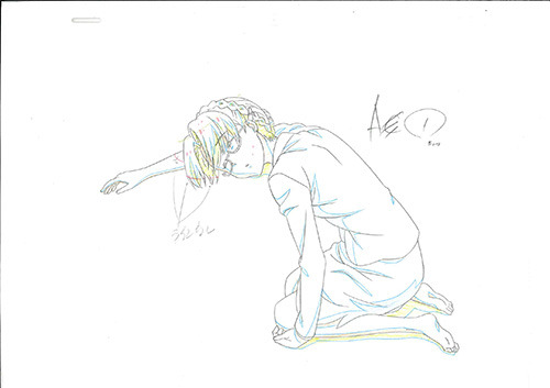 風呂場でぐったりとする亜由美- 『この世の果てで恋を唄う少女YU-NO』第4話の原画を公開