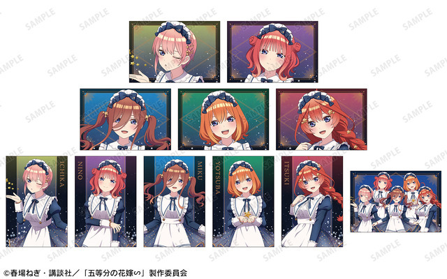 「『五等分の花嫁∽』POP UP SHOP in AMNIBUS STORE」イベント限定購入特典ポストカード（全11種）（C）春場ねぎ・講談社／「五等分の花嫁∽」製作委員会