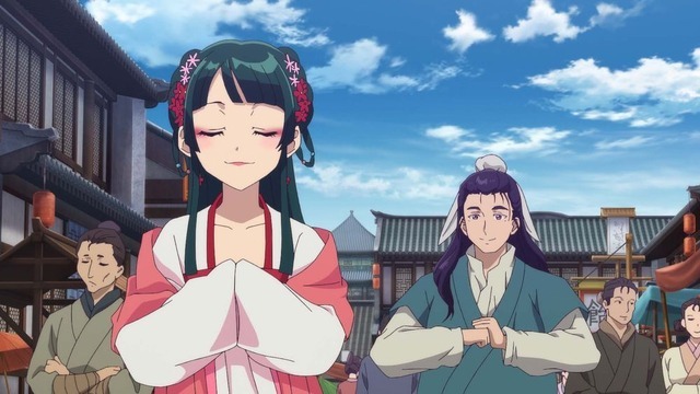 『薬屋のひとりごと』第17話「街歩き」先行場面カット（C）日向夏・イマジカインフォス／「薬屋のひとりごと」製作委員会