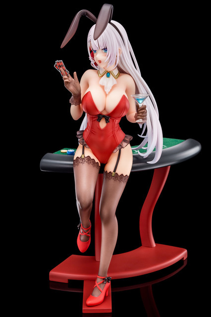 「聖剣学院の魔剣使い リーセリア・レイ・クリスタリア 深紅のバニーフィギュアwithぺろりシステム 1/6スケール　完成品フィギュア」（C）志瑞祐・遠坂あさぎ／ＫＡＤＯＫＡＷＡ／聖剣学院の魔剣使い製作委員会