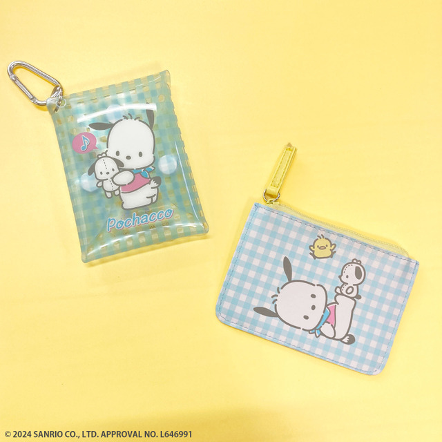 「クリアマルチケース」「コイン＆パスケース」390円（税別）（C）2024 SANRIO CO.,LTD.APPROVAL NO.L646991