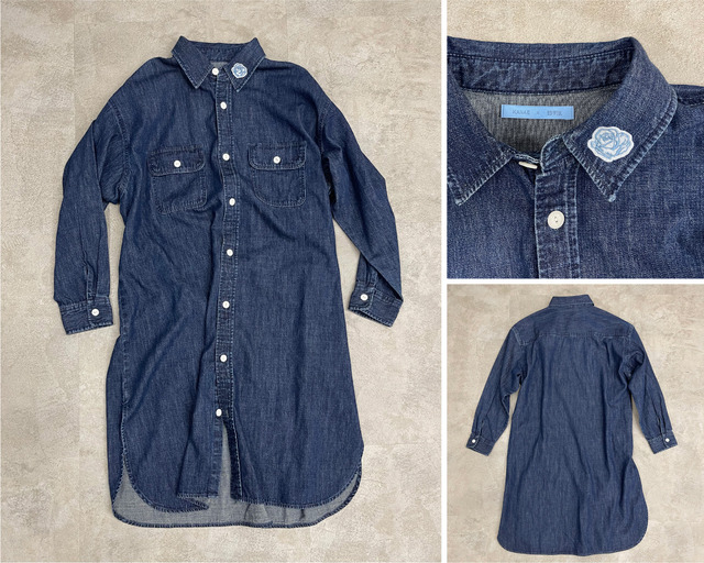 LONG DENIM SHIRTS 叶