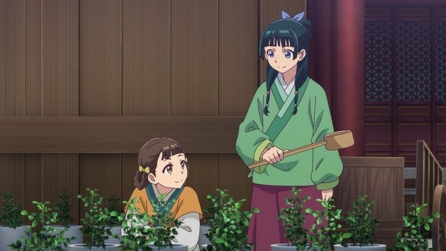 『薬屋のひとりごと』第22話「青い薔薇」先行場面カット（C）日向夏・イマジカインフォス／「薬屋のひとりごと」製作委員会