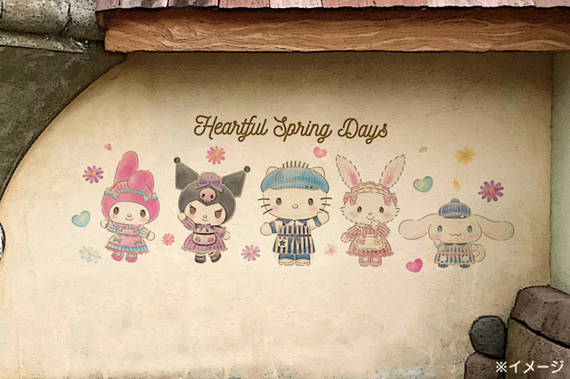 『サンリオ』「Heartful spring Days」フォトスポット（C）2024 SANRIO CO., LTD.