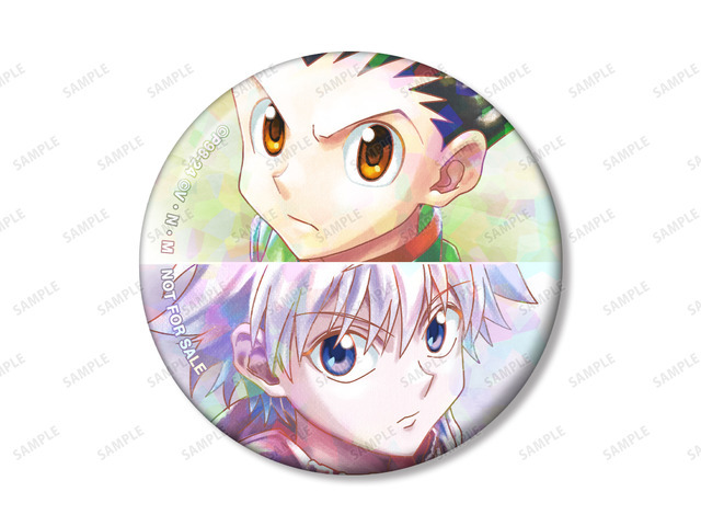 「『HUNTER×HUNTER』Ani-Art アニメイトフェア in 2024」ゴン&キルア Ani-Art aqua label ホログラム缶バッジ アニメイト限定特典（C）P98-24（C）V・N・M