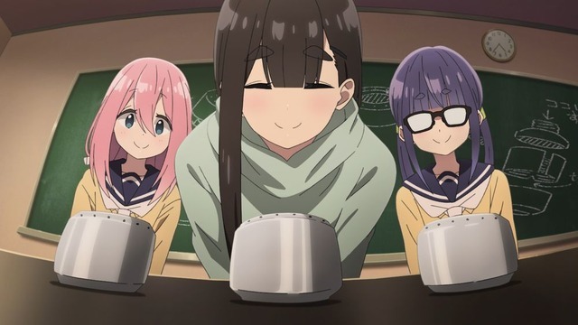 『ゆるキャン△ SEASON3』第1話「次、どこ行こうか」先行場面カット（C）あfろ・芳文社／野外活動プロジェクト
