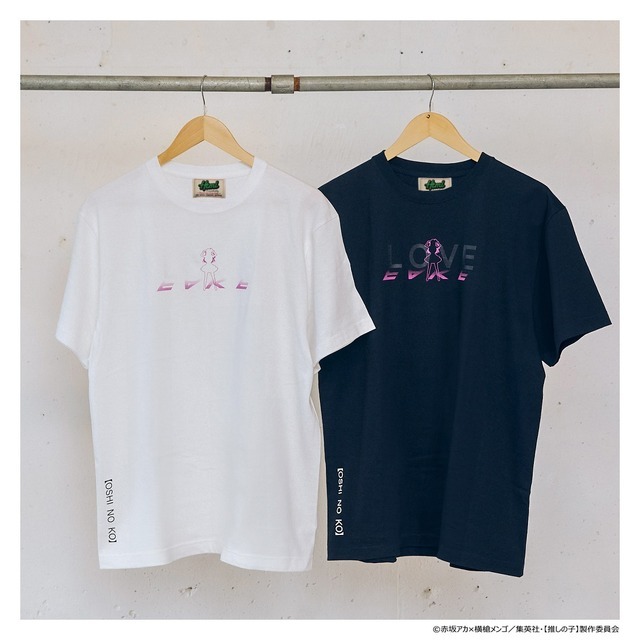 【推しの子】×HTML ZERO3　 Love&Fake Tee（全2色）（C）赤坂アカ×横槍メンゴ／集英社・【推しの子】製作委員会