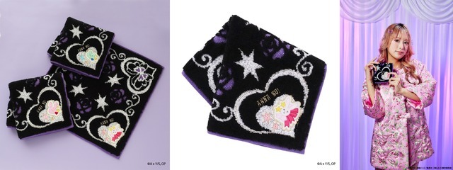 【推しの子】×ANNA SUI タオルハンカチ（C）赤坂アカ×横槍メンゴ／集英社・【推しの子】製作委員会