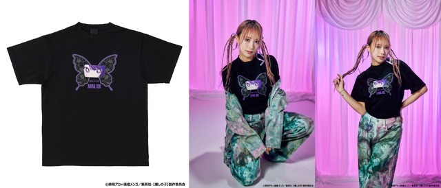 【推しの子】×ANNA SUI アイの目元Tシャツ（C）赤坂アカ×横槍メンゴ／集英社・【推しの子】製作委員会