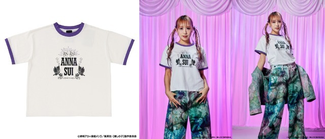 【推しの子】×ANNA SUI　リンガーちびTシャツ（C）赤坂アカ×横槍メンゴ／集英社・【推しの子】製作委員会