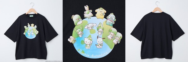 サンリオグリーン地球Ｔシャツ（C） 2024 SANRIO CO ., LTD. APPROVAL NO. L651529