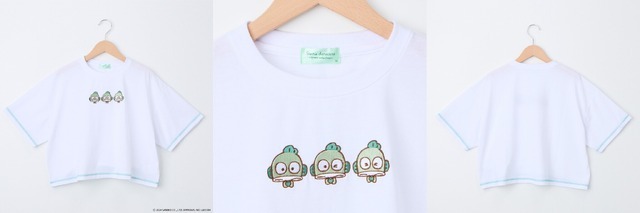 サンリオグリーン短丈刺繡Ｔシャツ（C） 2024 SANRIO CO ., LTD. APPROVAL NO. L651529