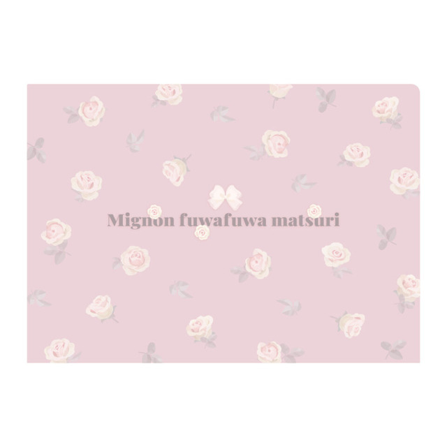 サンリオ「Mignon fuwafuwa matsuri ハート型短冊付きクリアファイル」（C）2024 SANRIO CO., LTD. TOKYO, JAPAN 　著作 株式会社サンリオ