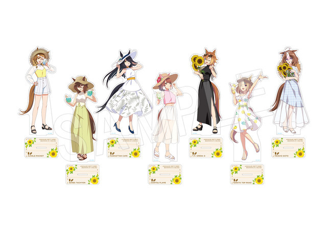 コラボカフェ「劇場版『ウマ娘 プリティーダービー 新時代の扉』× Chugai Grace Cafe」BIGアクリルスタンド（全7種／3,520円）（C）2024 劇場版「ウマ娘 プリティーダービー 新時代の扉」製作委員会