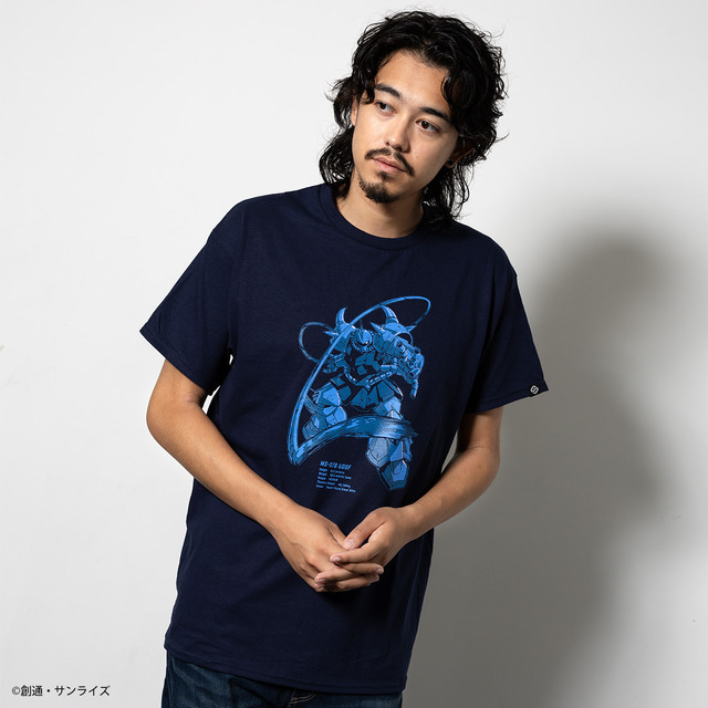 STRICT-G 『機動戦士ガンダム』MS柄 Tシャツ　グフ（ネイビー）