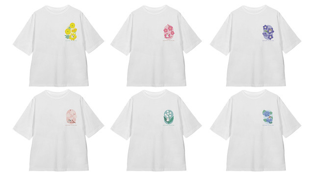 『夏目友人帳』arti-mate 「BIGシルエットTシャツ」（全6種）各4,950円（税込）（C）緑川ゆき・白泉社／「夏目友人帳」製作委員会