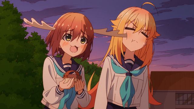『しかのこのこのここしたんたん』第1話「ガール・ミーツ・シカ」先行場面カット（C）おしおしお・講談社／日野南高校シカ部