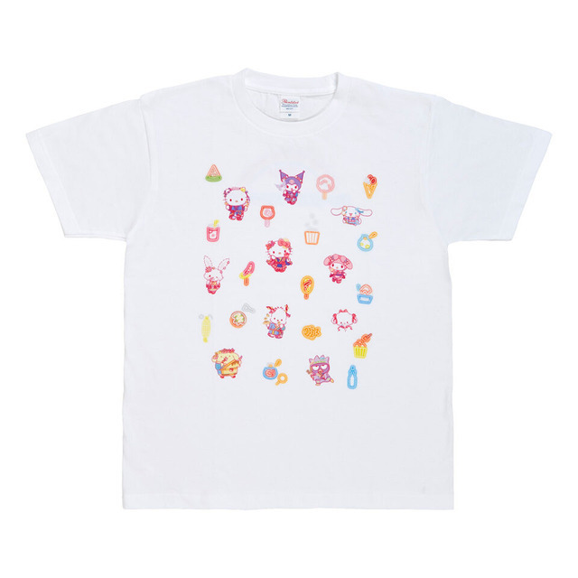 「ピューロランドネオナツマツリ Tシャツ」（C）2024 SANRIO CO., LTD. TOKYO, JAPAN 　著作 株式会社サンリオ