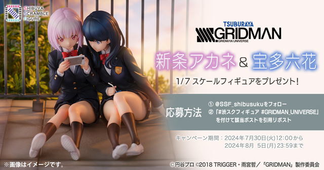 商品名：新条アカネ＆宝多六花（C）円谷プロ （C）2018 TRIGGER・雨宮哲／「GRIDMAN」製作委員会