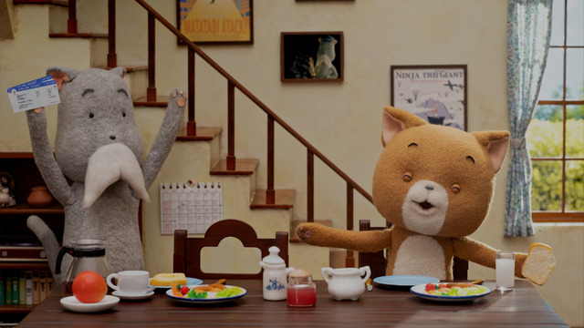 『こまねこのかいがいりょこう』場面写真（C）dwarf