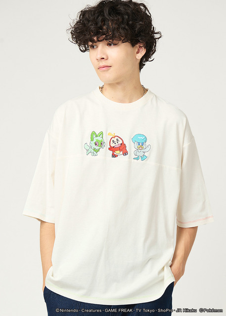 『ポケモン』ニャオハ＆ホゲータ＆クワッス　ビッグシルエットTシャツ