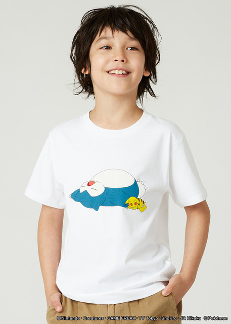 『ポケモン』ピカチュウ＆カビゴン　Tシャツ