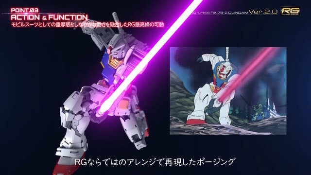 「RG 1/144 RX-78-2 ガンダム Ver.2.0」（C）創通・サンライズ