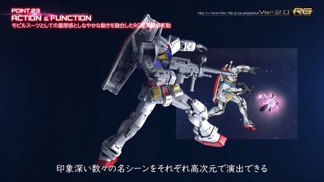 「RG 1/144 RX-78-2 ガンダム Ver.2.0」（C）創通・サンライズ