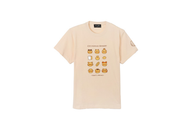 「ちいかわベーカリー」TシャツCHIIKAWA BAKERY ナチュラル（C）nagano / chiikawa committee