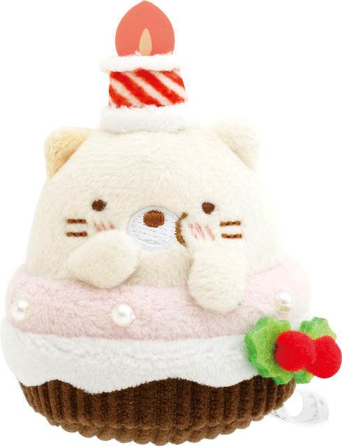 すみっコぐらし『おうちのすみっコクリスマス』「てのりぬいぐるみ ねこ（カップケーキ）」（C）SAN-X CO., LTD. ALL RIGHTS RESERVED.