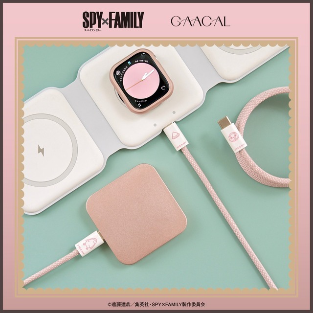 『SPY×FAMILY』×「GAACAL」ピタッと自動収納磁気ケーブル TypeC）（C）遠藤達哉／集英社・SPY×FAMILY製作委員会