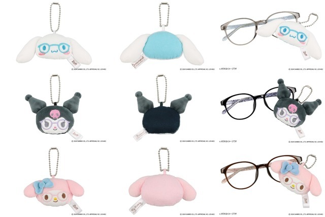 「Zoff｜Sanrio Characters マスコットクリーナー」各種（C）2024 SANRIO CO., LTD. APPROVAL NO. L654402