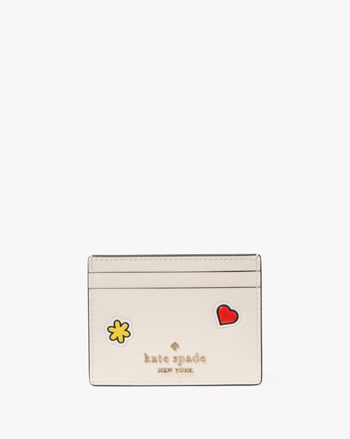 「HELLO KITTY x kate spade new york Capsule Collection」small slim card holder（C）’24 SANRIO 著作（株）サンリオ