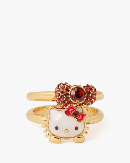 「HELLO KITTY x kate spade new york Capsule Collection」ring set（C）’24 SANRIO 著作（株）サンリオ