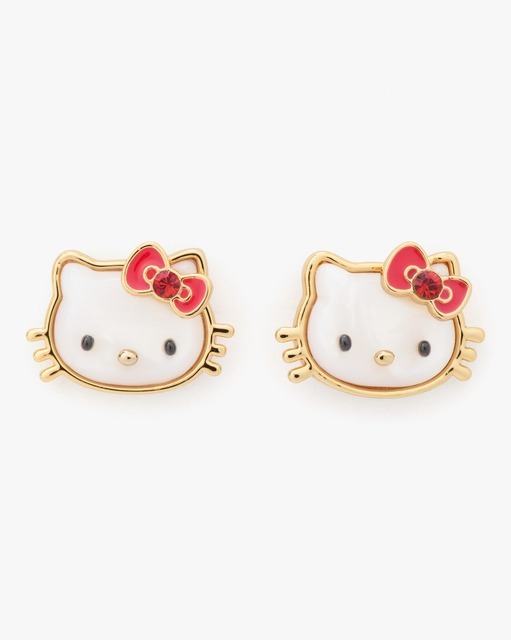 「HELLO KITTY x kate spade new york Capsule Collection」studs（C）’24 SANRIO 著作（株）サンリオ