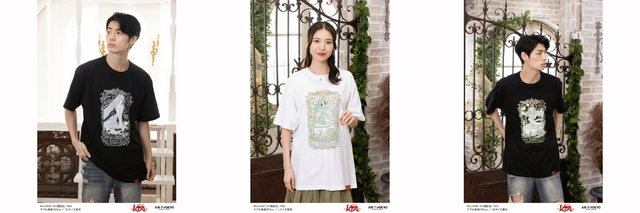 デコラティブTシャツ（龍咲海）ブラック、デコラティブTシャツ（鳳凰寺風）ホワイト、デコラティブTシャツ（鳳凰寺風）ブラック