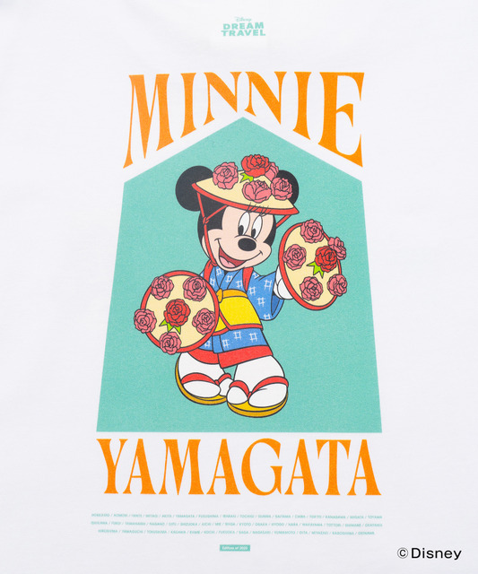 ディズニーTシャツコレクション「【DISNEY】MY HOME TOWN COLLECTION 47PREF」山形県（C）Disney