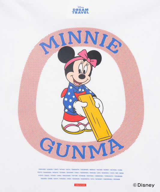 ディズニーTシャツコレクション「【DISNEY】MY HOME TOWN COLLECTION 47PREF」群馬県（C）Disney