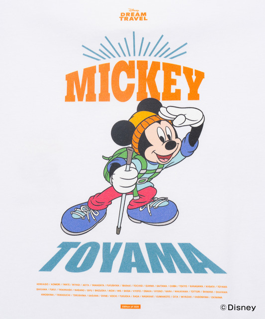 ディズニーTシャツコレクション「【DISNEY】MY HOME TOWN COLLECTION 47PREF」富山県（C）Disney